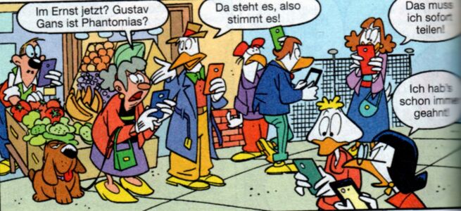 Gustav Gans ist Phantomias? (© Egmont Ehapa)