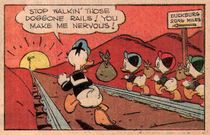 Auf dem hohen Seil Erstmals taucht der Name „Duckburg“ auf (© Disney)