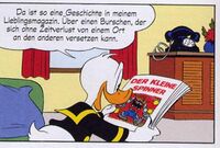Donald liest eine Fachzeitschrift (© Egmont Ehapa)