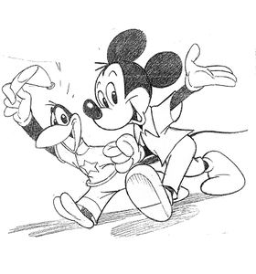 Maxi mit Micky (© Disney)