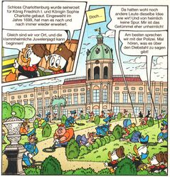 Die Ducks am Schloss Charlottenburg… (© Egmont Ehapa)